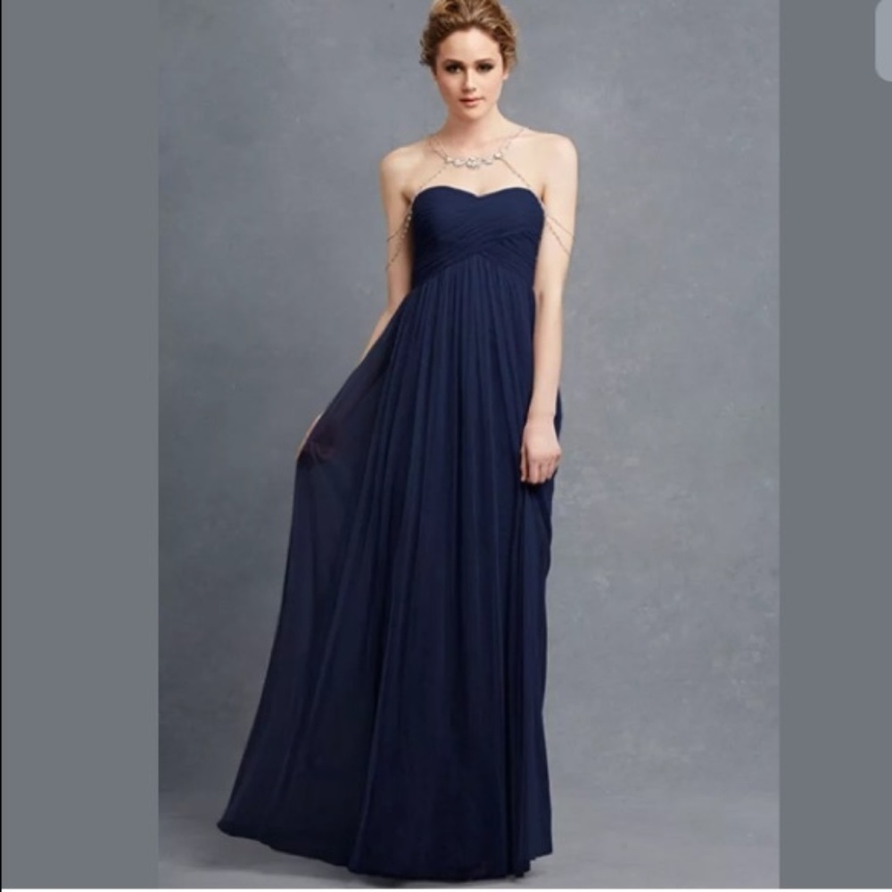 'Felicity' Strapless Empire Gown
